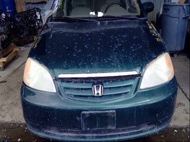 2001 HONDA CIVIC, GREEN, EX, 1.7L, VTEC, AT,  A25086
